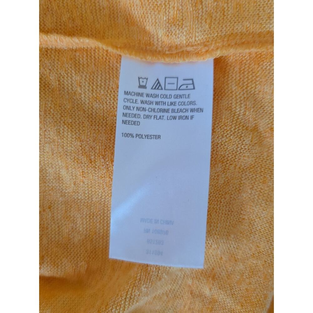G By Giuliana Women's Sweater Yellow Orange Heathered Long Sleeve Open Front M - Picture 5 of 8
